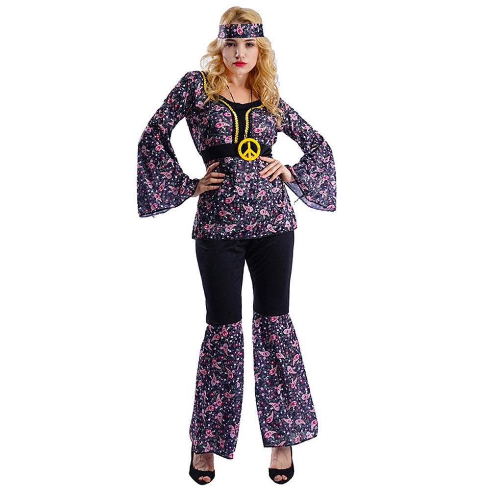 Buy70s Costumes Hip Hop Rock Hippie Vintage Cosplay Halloween Outfit Now Cheaper With 3 - 5 Days Ship - PajamasBuy