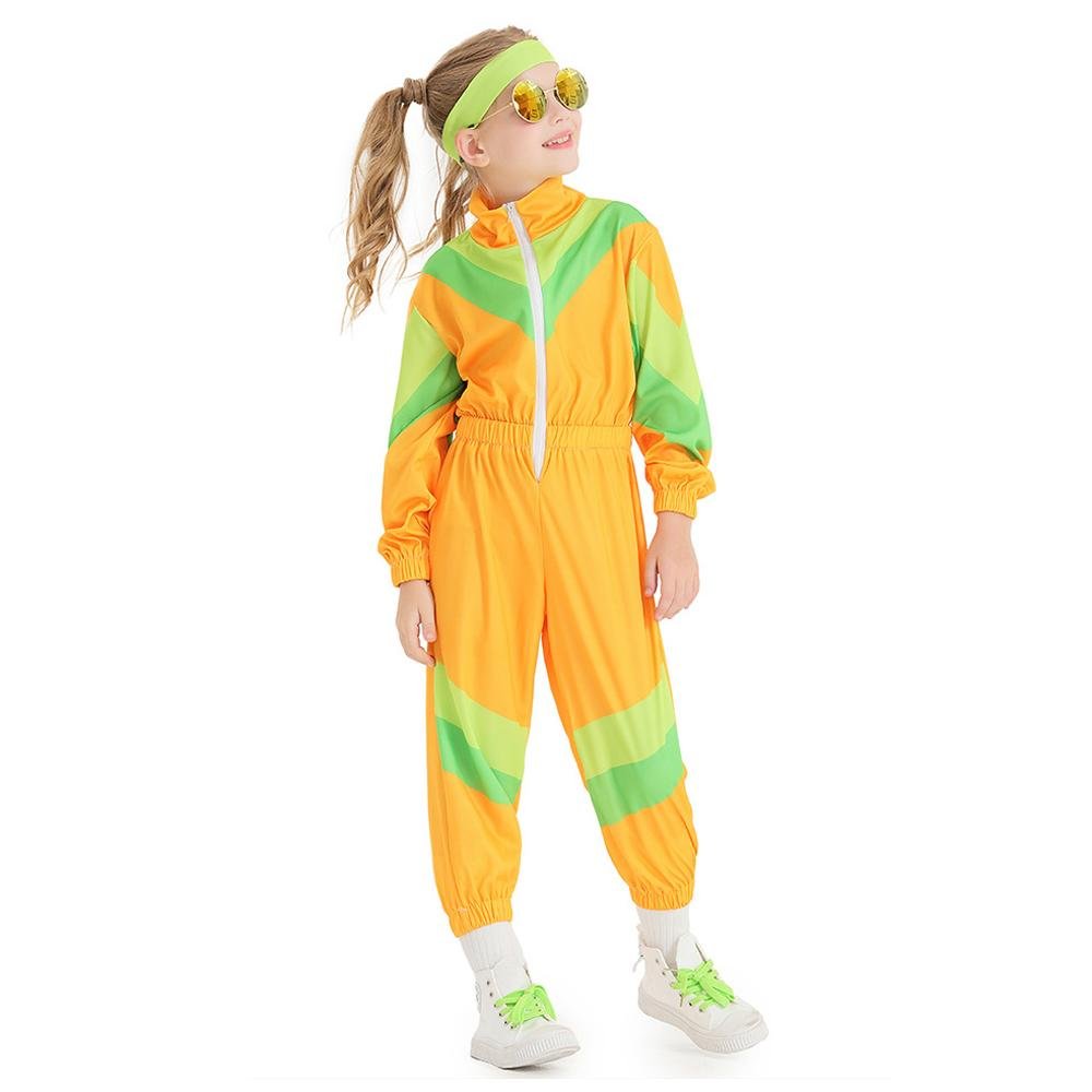 Buy80s Retro Disco Costumes Cosplay Halloween Jumpsuit Outfit For Kids Now Cheaper With 3 - 5 Days Ship - PajamasBuy