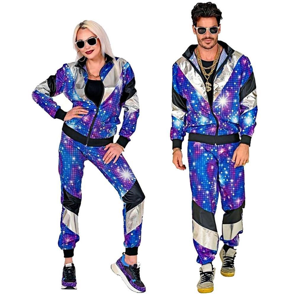 80s Retro Disco Hip Hop Blazer Adult Cosplay Costume Outfits Carnival Suit - Pajamasbuy