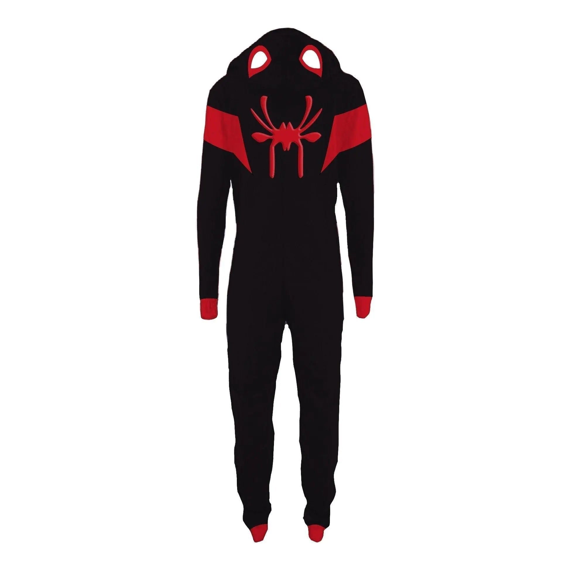 Adult Men's Super Hero Spider - man Deadpool The Flash One Piece costume Jumpsuit - Pajamasbuy