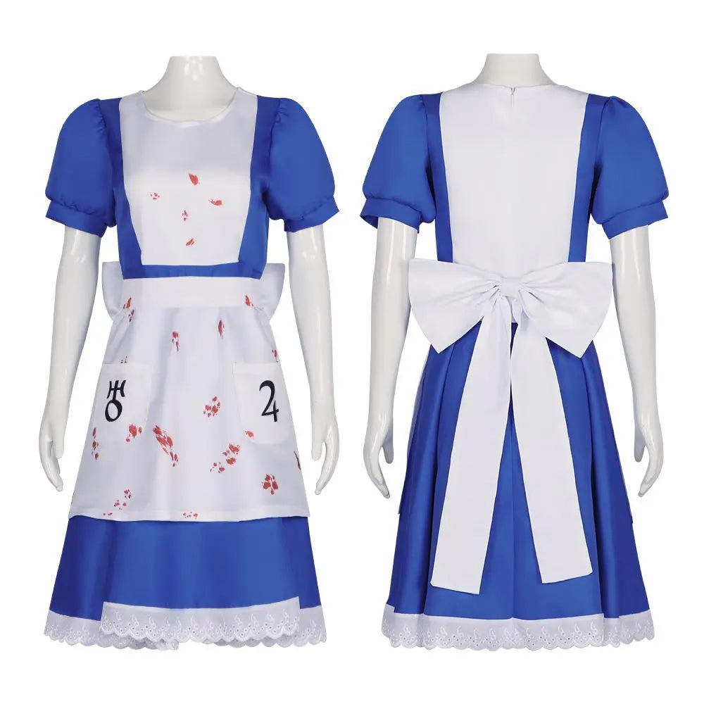 Alice Madness Returns Maid Cosplay Costume Outfit Halloween Carnival Suit - Pajamasbuy