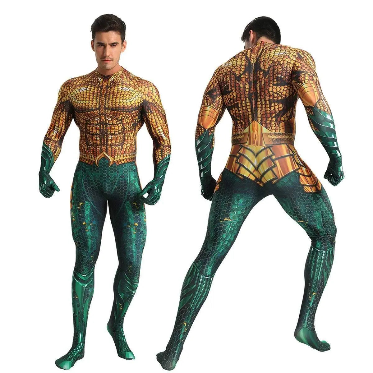 Aquaman 2 Costume Arthur Cosplay Bodysuit Halloween Fancy Cosplay Carnival Suit - Pajamasbuy