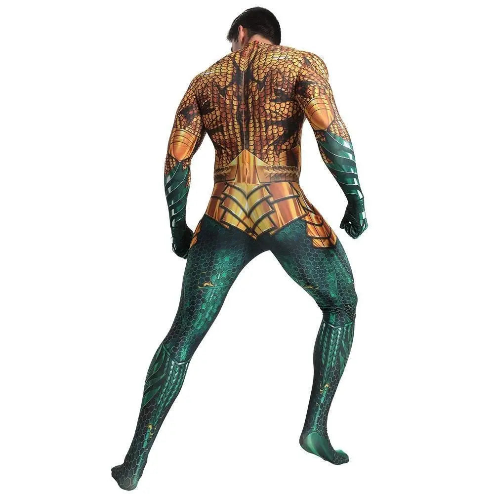 Aquaman 2 Costume Arthur Cosplay Bodysuit Halloween Fancy Cosplay Carnival Suit - Pajamasbuy