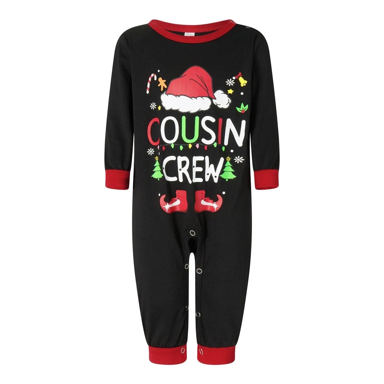 Black Elk Print Plaid Christmas Family Couples Matching Pajamas Party Sets - Pajamasbuy