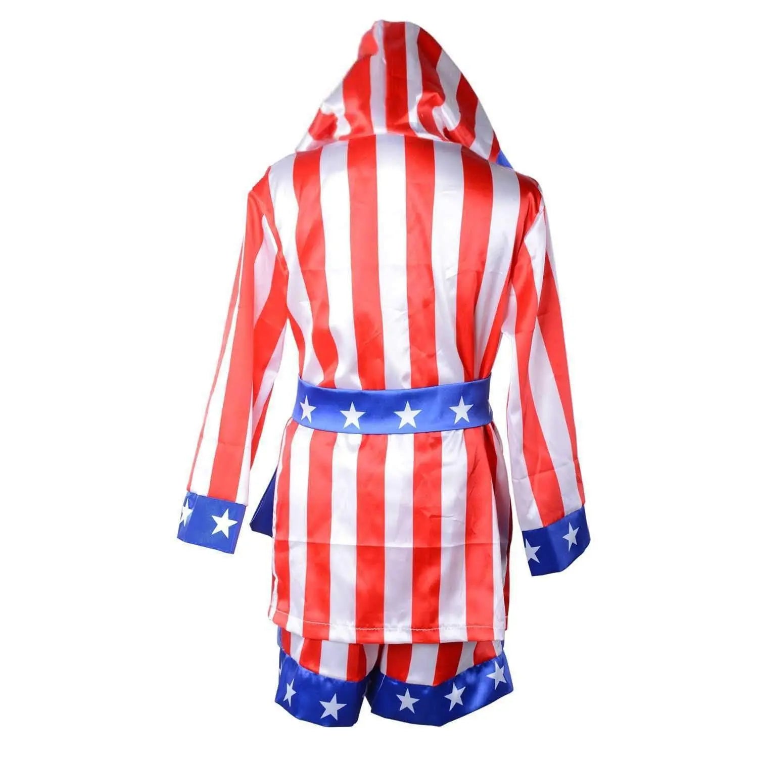 Boxer Cosplay Costume Rocky Balboa Suit Uniform American Star Stripes Robe Italian Boxing Outfit Set for Kids - Pajamasbuy