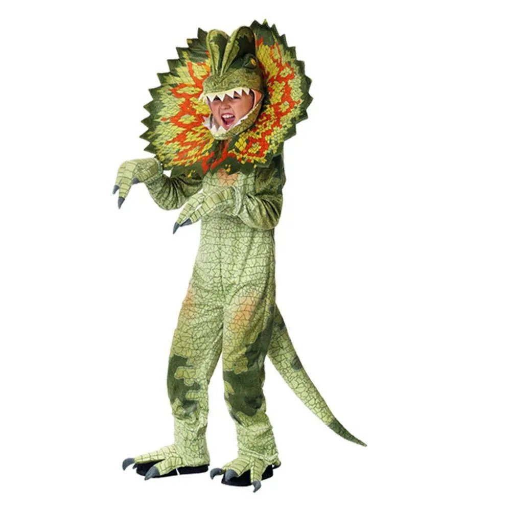 Child's Triceratops Dinosaur Cosplay Costume Jumpsuit Halloween Dress Up for Kids - Pajamasbuy