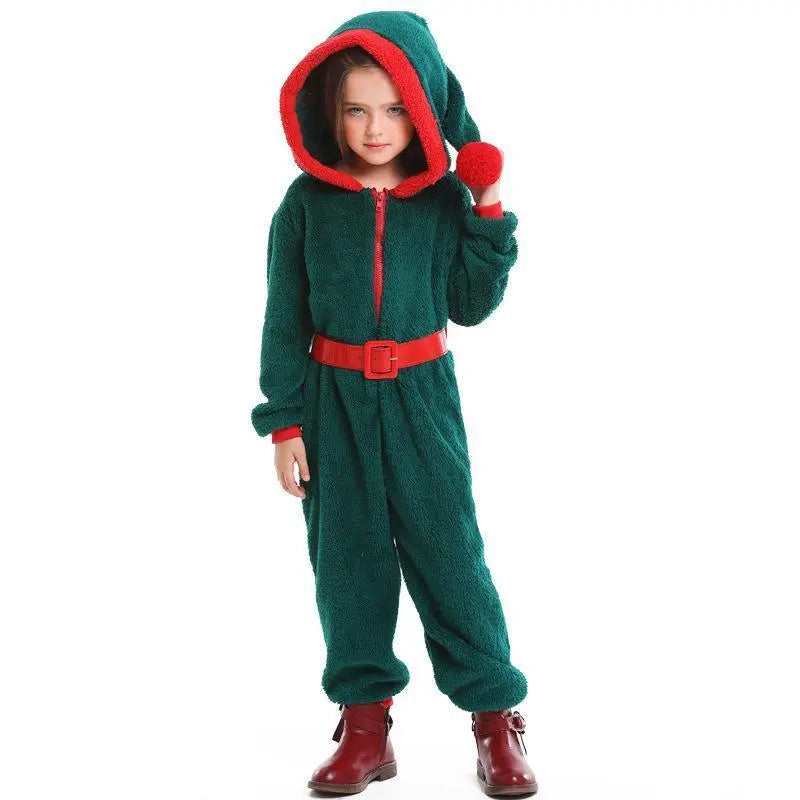 Family Matching Tree Onesies Green Hooded One - Piece Pajamas - Pajamasbuy