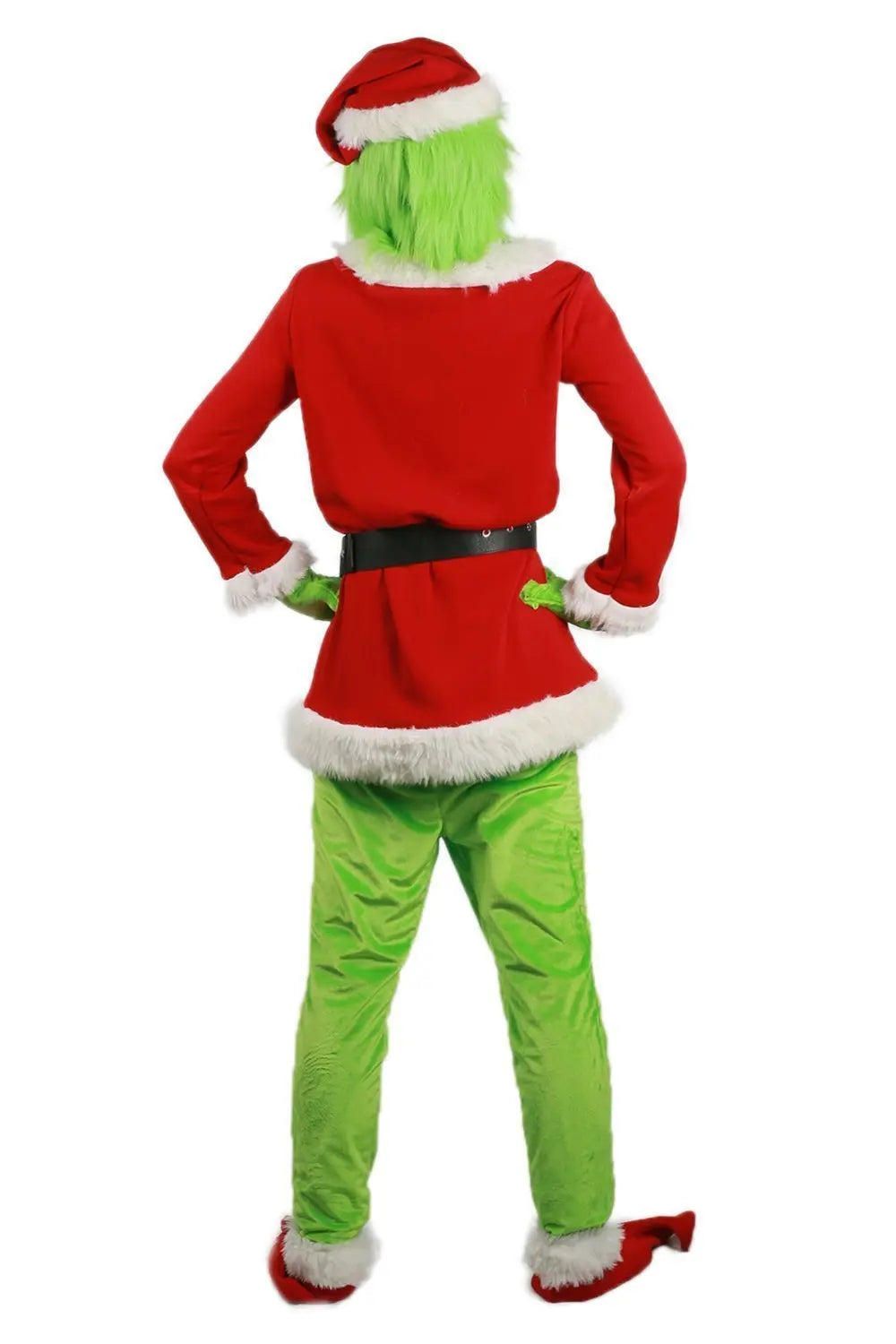 Christmas The Grinch Cosplay Costumes Party Performance Furry Santa Suit - Pajamasbuy