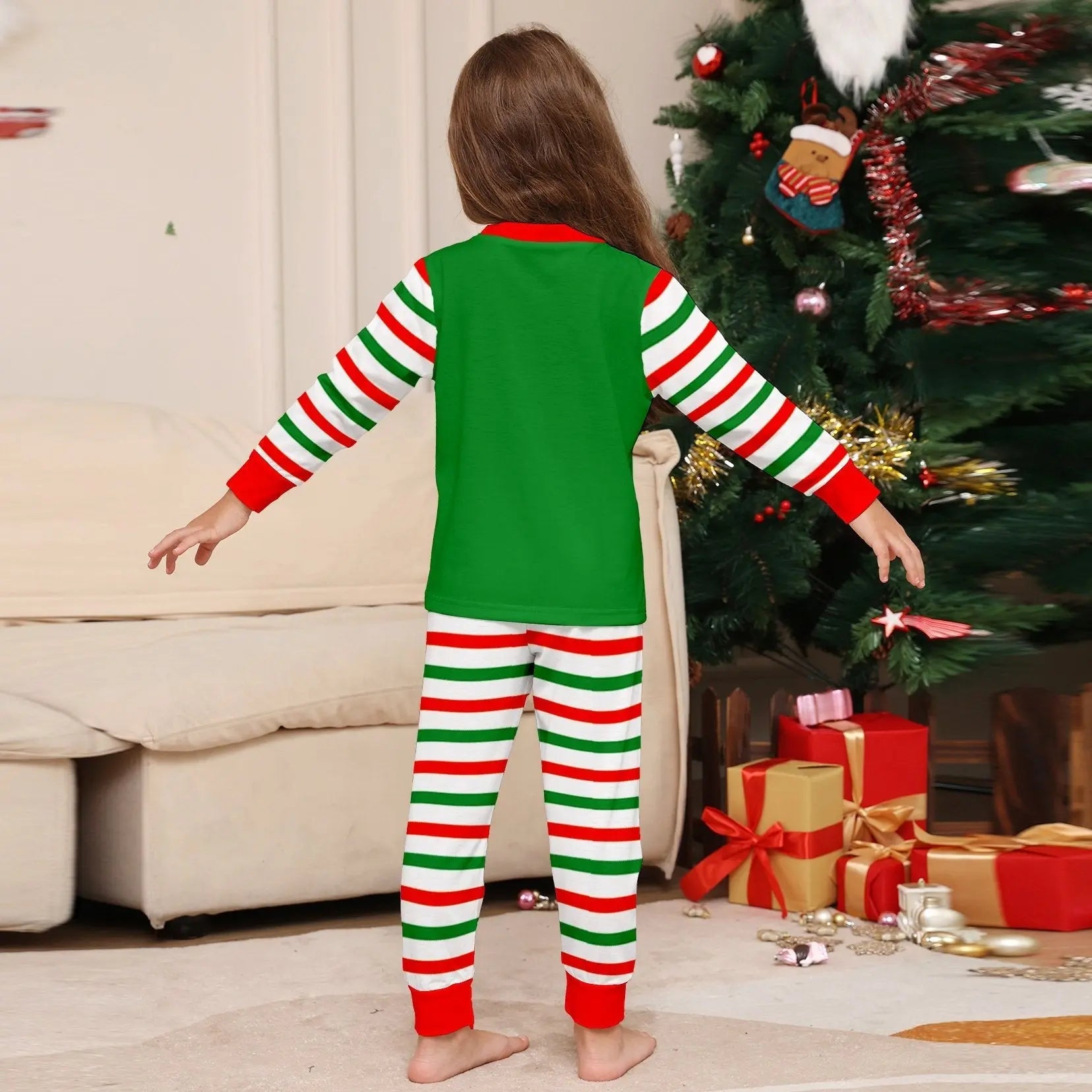 Elf Fun Print Christmas Family Matching Pajamas Party Sets - Pajamasbuy