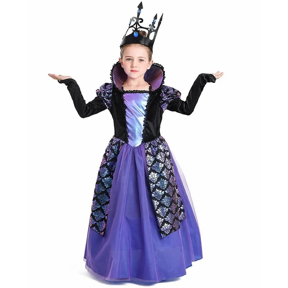 Girl's Twilight - Princess Costume Medieval Purple Court Dress Cosplay Costume - Pajamasbuy