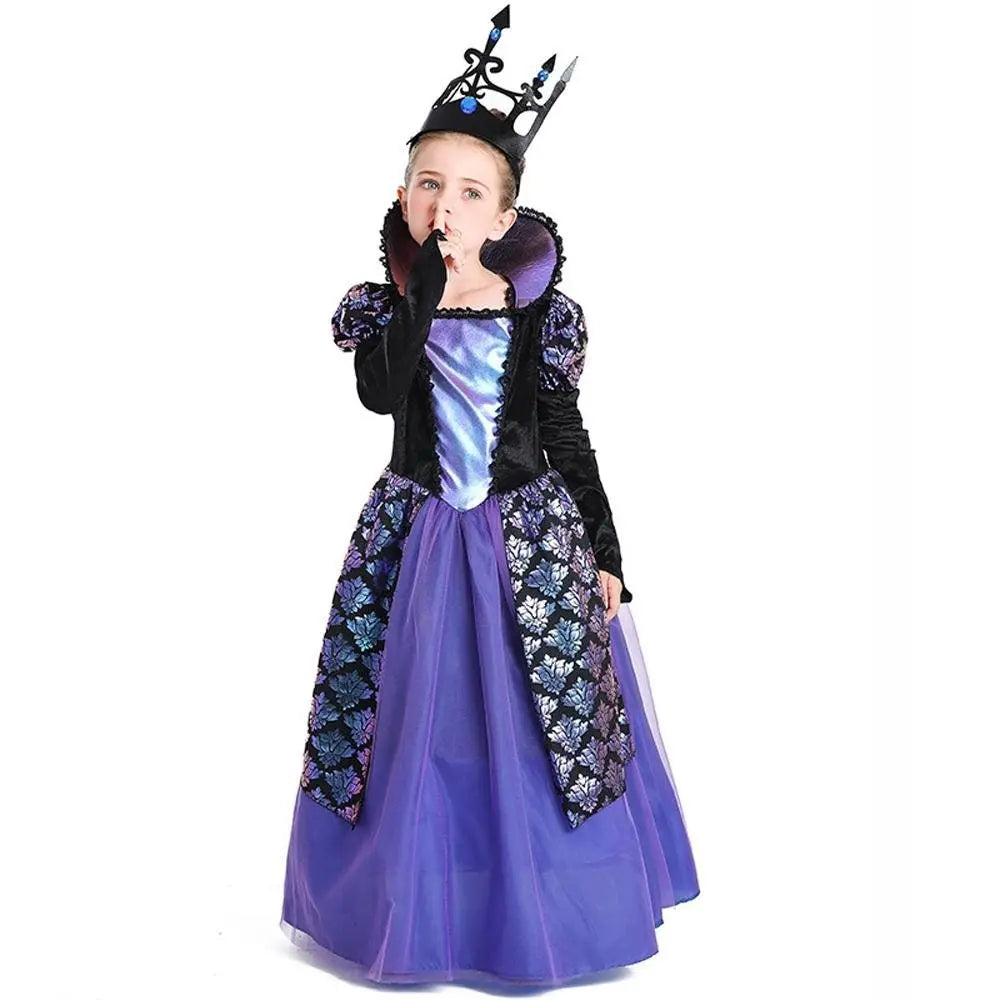 Girl's Twilight - Princess Costume Medieval Purple Court Dress Cosplay Costume - Pajamasbuy