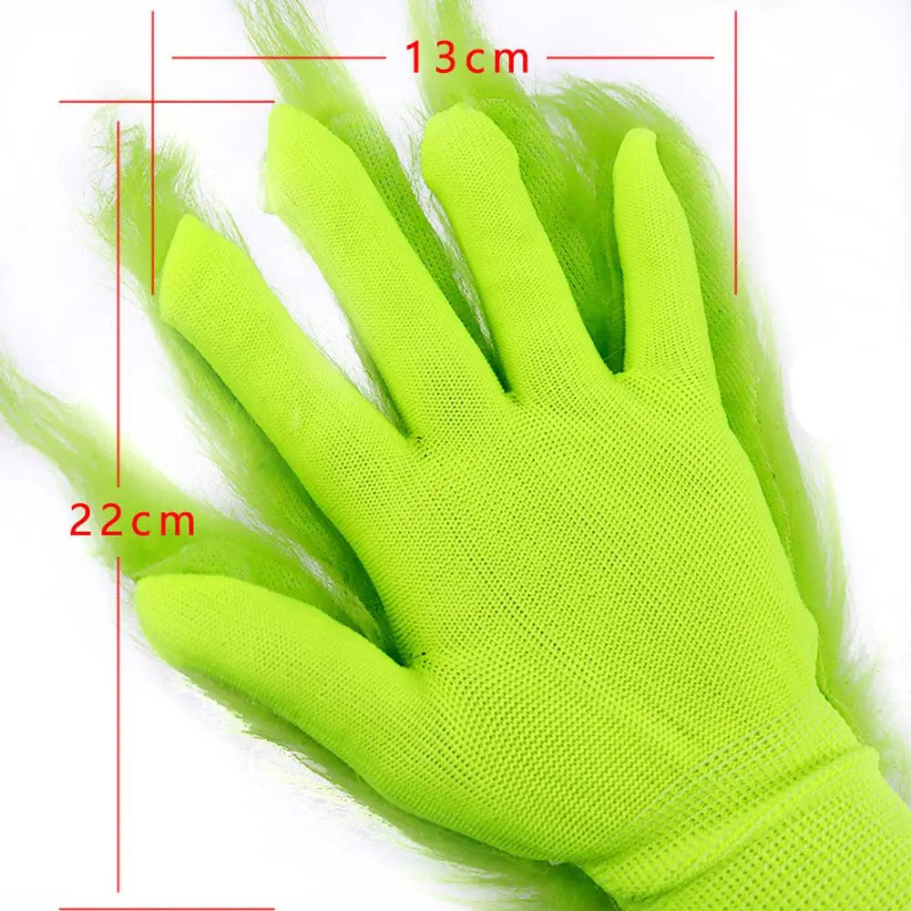 Green The Grinch Christmas Costumes Gloves - Pajamasbuy