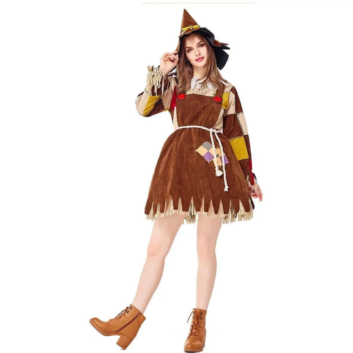 Halloween The Wizard of OZ Scarecrow Dress Cosplay Costume for Women - Pajamasbuy