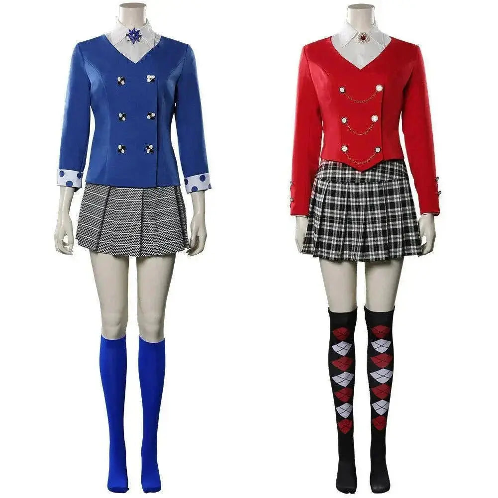 Heathers Veronica Sawyer Costume The Musical Halloween Carnival Cosplay Uniform Skirt Outfits Dress for Women - Pajamasbuy