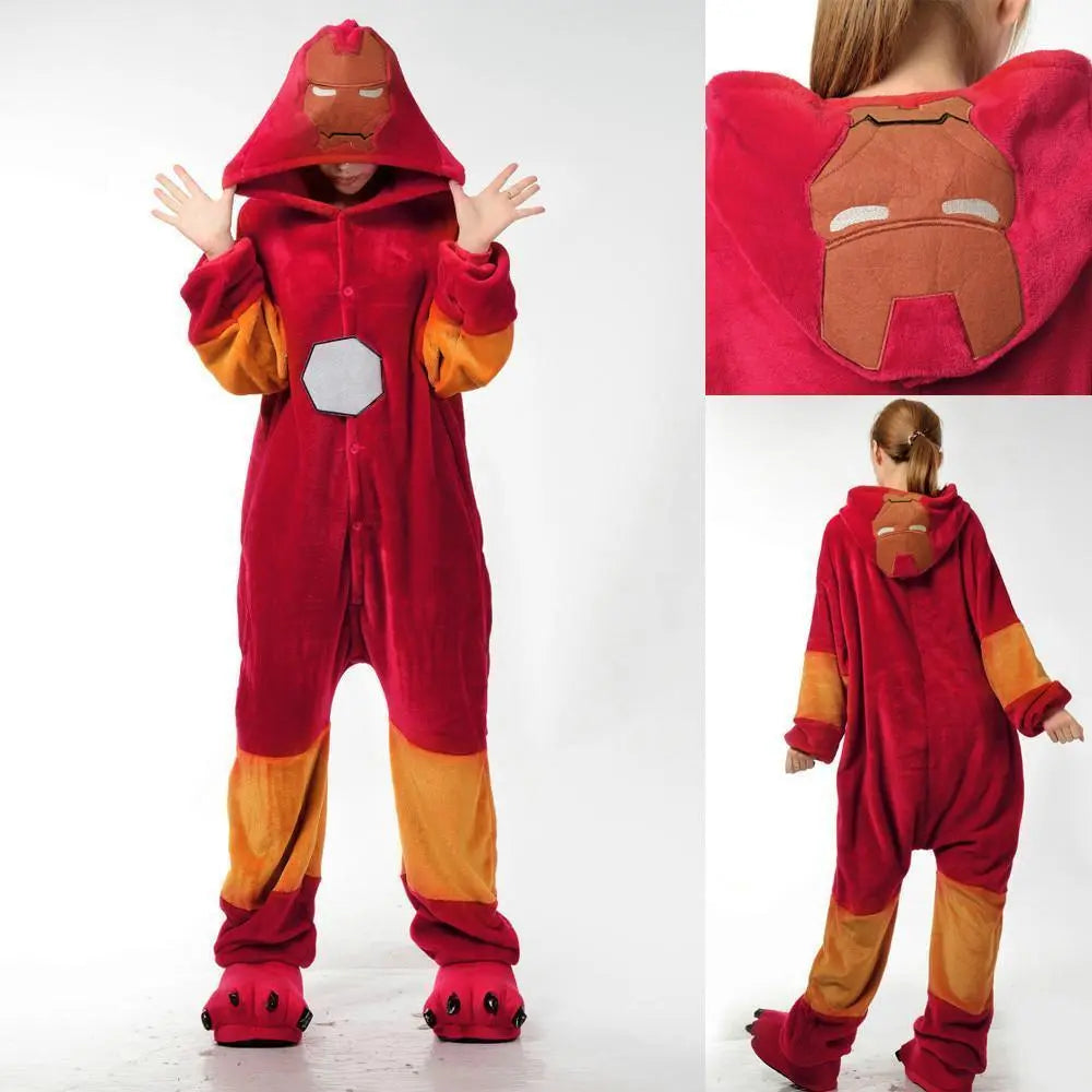 Iron Man Costumes Kigurumi Onesies Pajamas Adult - Pajamasbuy