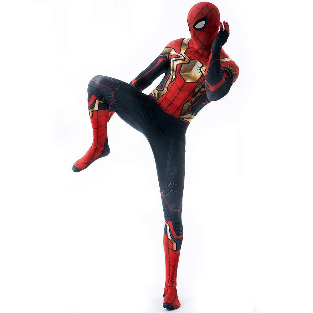 Iron Spider - Man No Way Home Peter Benjamin Parker Costume Cosplay Jumpsuit Halloween - Pajamasbuy