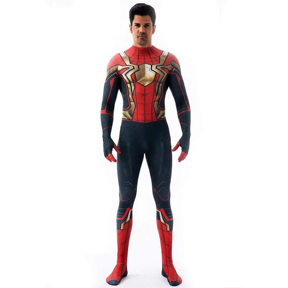 Iron Spider - Man No Way Home Peter Benjamin Parker Costume Cosplay Jumpsuit Halloween - Pajamasbuy