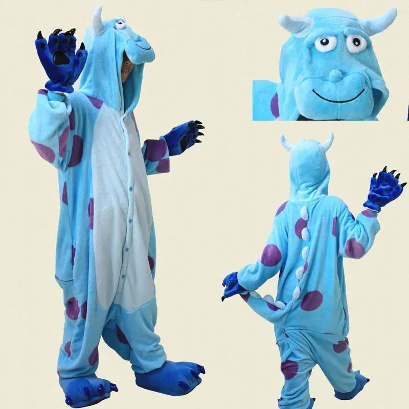 Kid Sully Monster Inc Onesie Animal Pajamas Kigurumi Costume - Pajamasbuy