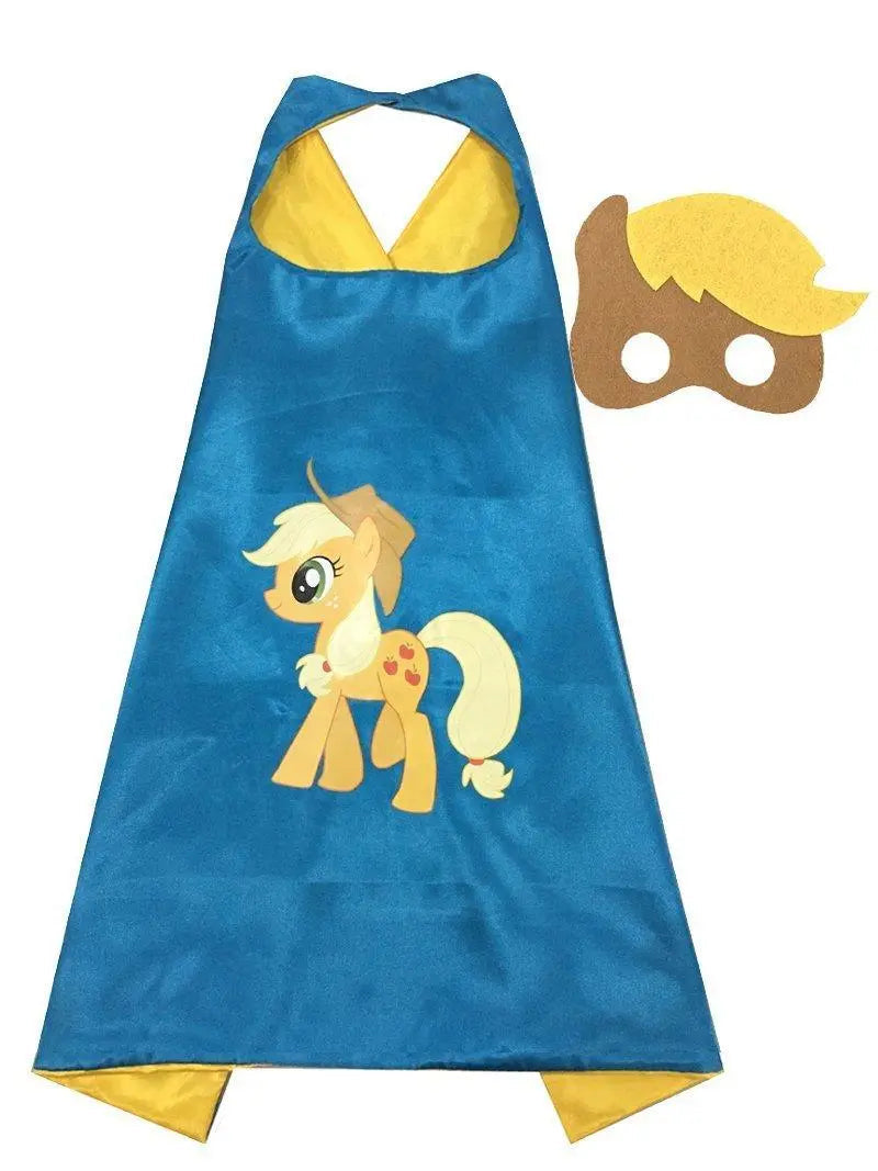 Kids My Little Pony Cape Mask Set Costume Cloak - Pajamasbuy