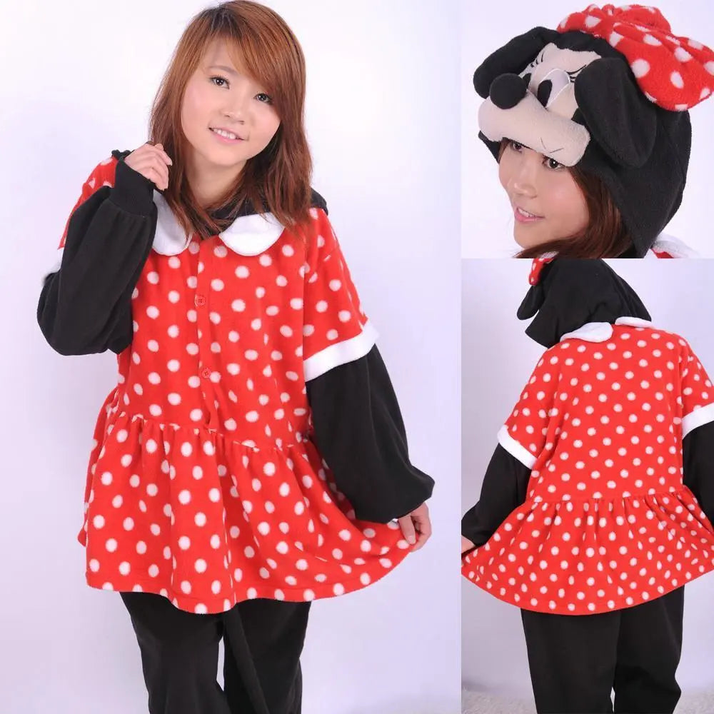 Minnie Mouse Kigurumi Animal Onesie Pajamas Costumes - Pajamasbuy