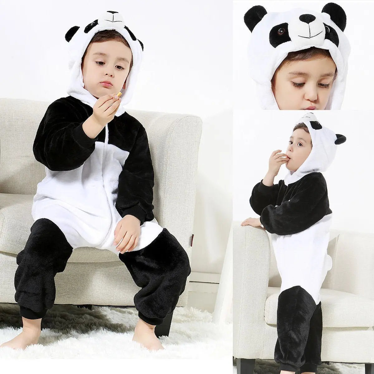 Panda Kigurumi Baby Infant Toddler Animal Onesie Costume - Pajamasbuy