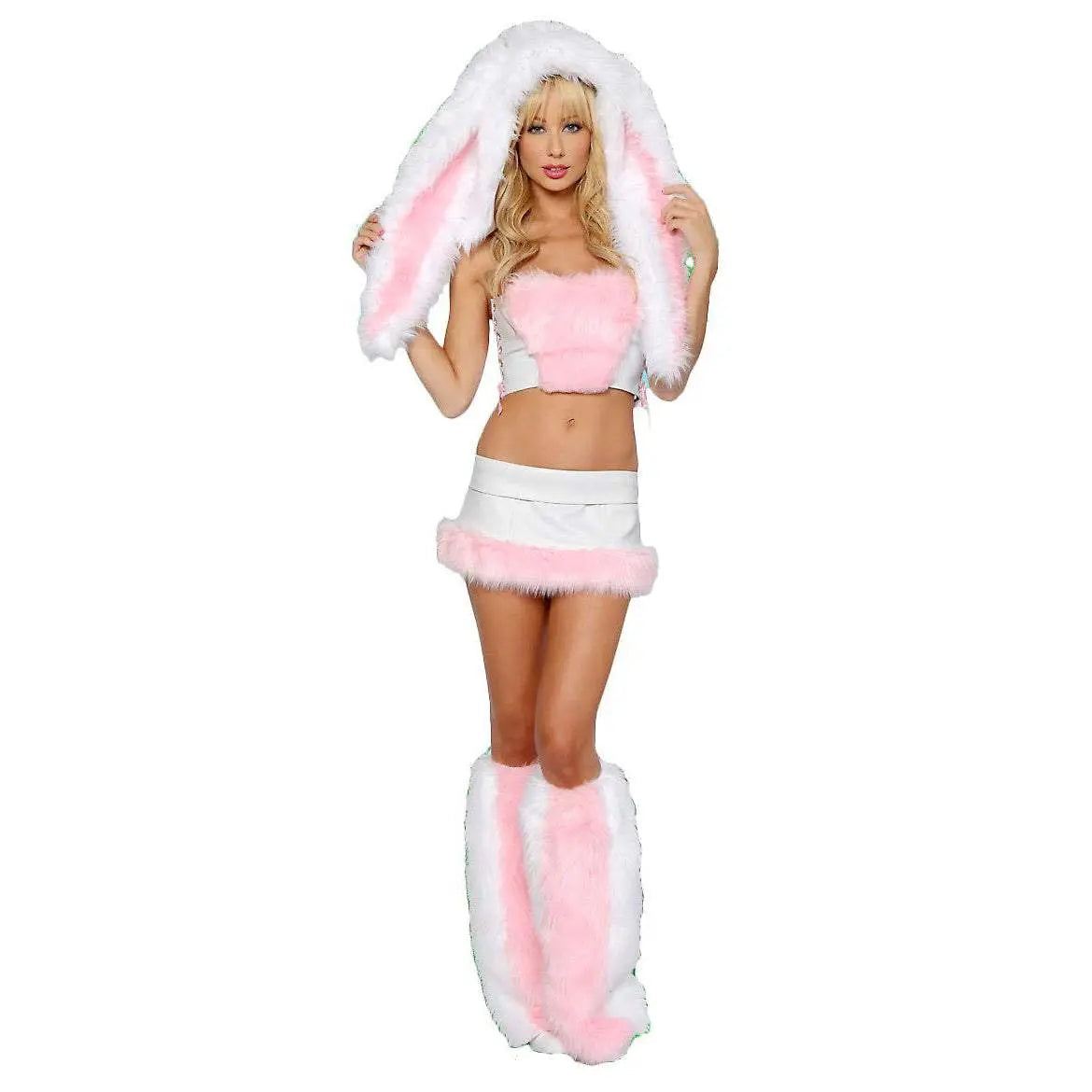 Pink Cute Floppy Bunny Rabbit Corset Easter Costume Halloween Cosplay - Pajamasbuy