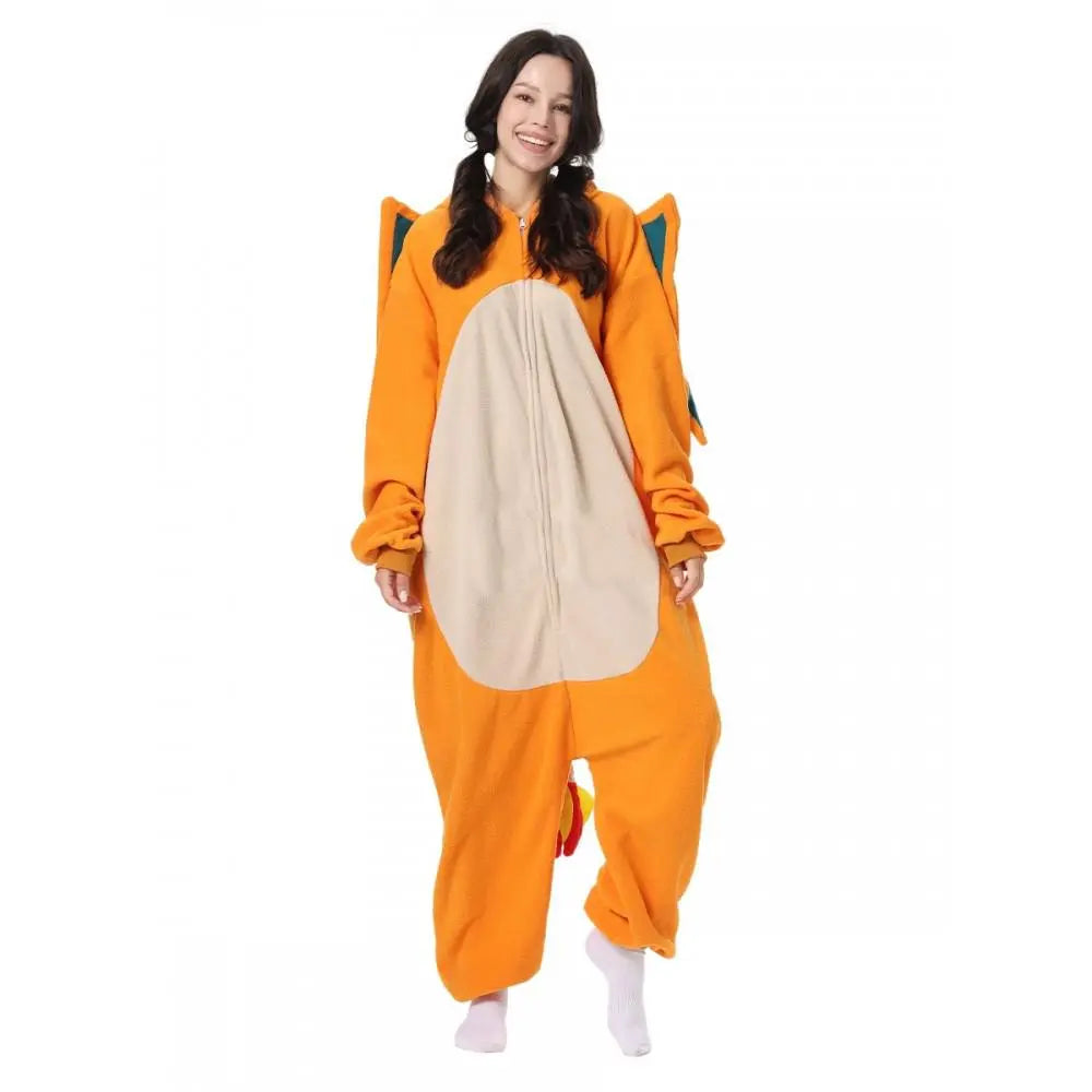 Pokemon Charizard Kigurumi Onesie Pajamas Costume for adults| PajmasBuy