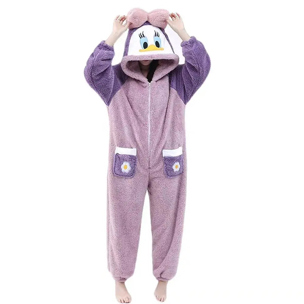 Purple Donald Duck Kigurumi Onesie Pajamas for Adult| PajmasBuy