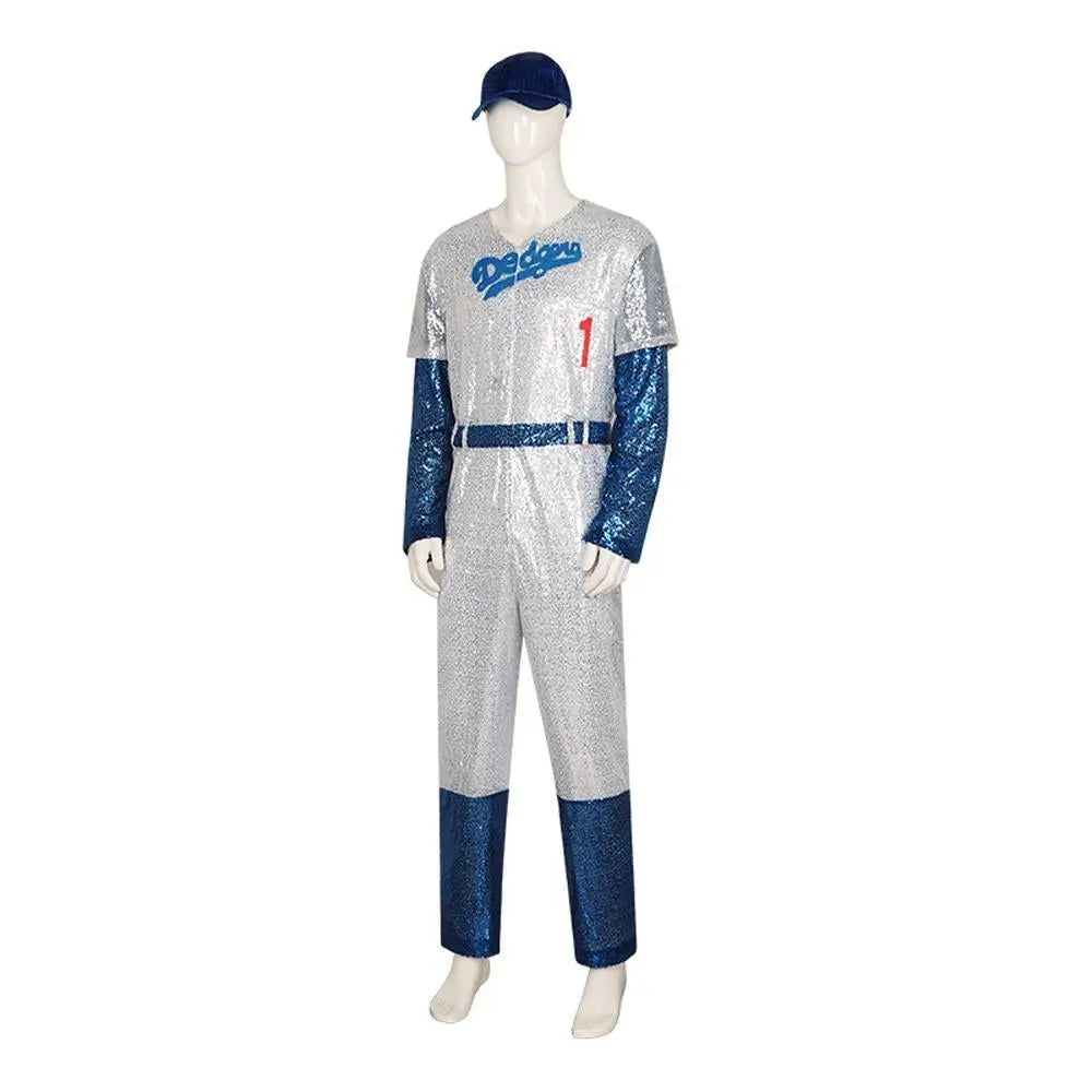 Rocketman Elton John Dodgers Baseball Uniform Halloween Carnival Suit Cosplay Costume - Pajamasbuy