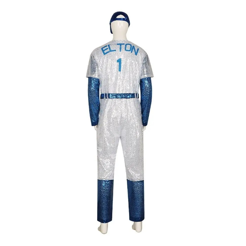 Rocketman Elton John Dodgers Baseball Uniform Halloween Carnival Suit Cosplay Costume - Pajamasbuy