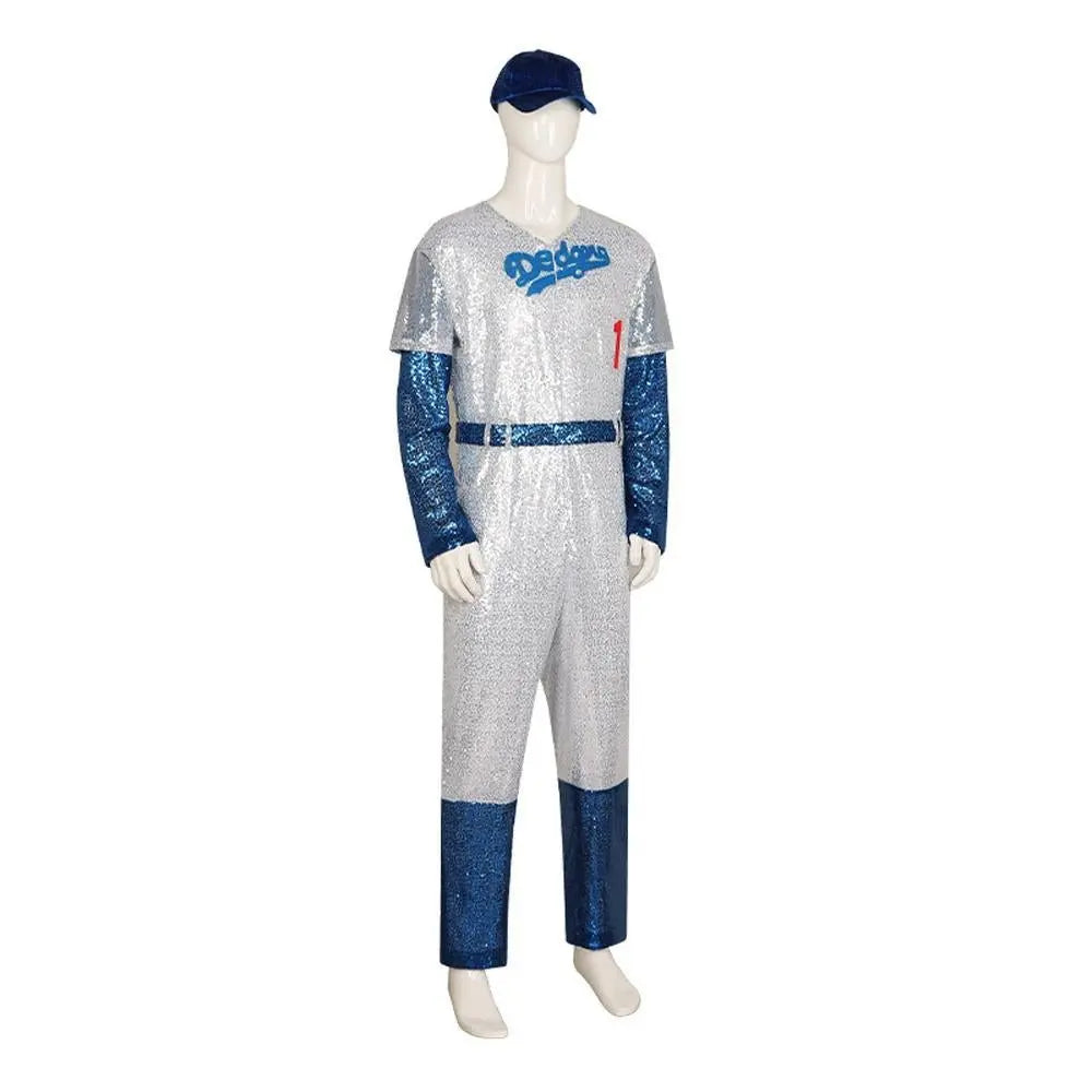 Rocketman Elton John Dodgers Baseball Uniform Halloween Carnival Suit Cosplay Costume - Pajamasbuy