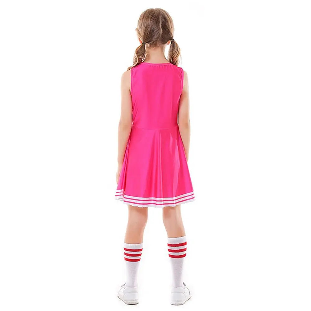 School Cheerleading Uniform Costume Cheerleader Party Dress Halloween Outfit Dress Up For Girls - Pajamasbuy