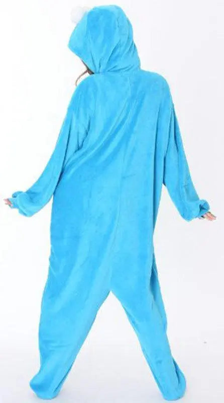 Sesame Street Cookie Monster Kigurumi Onesie Pajamas Costume Adult - Pajamasbuy