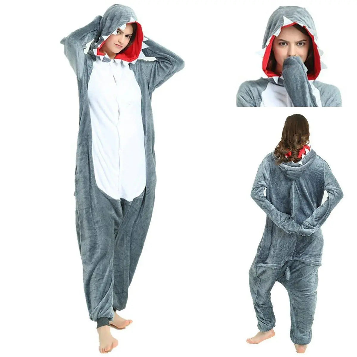 Shark Kigurumi Onesies Pajamas Adult Costumes - Pajamasbuy