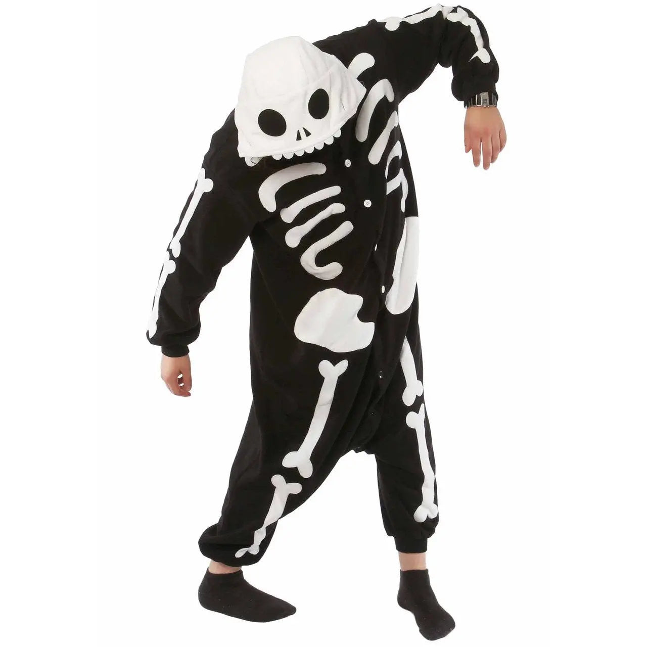 Skeleton Kigurumi onesie pajamas Costume for Adults| PajmasBuy