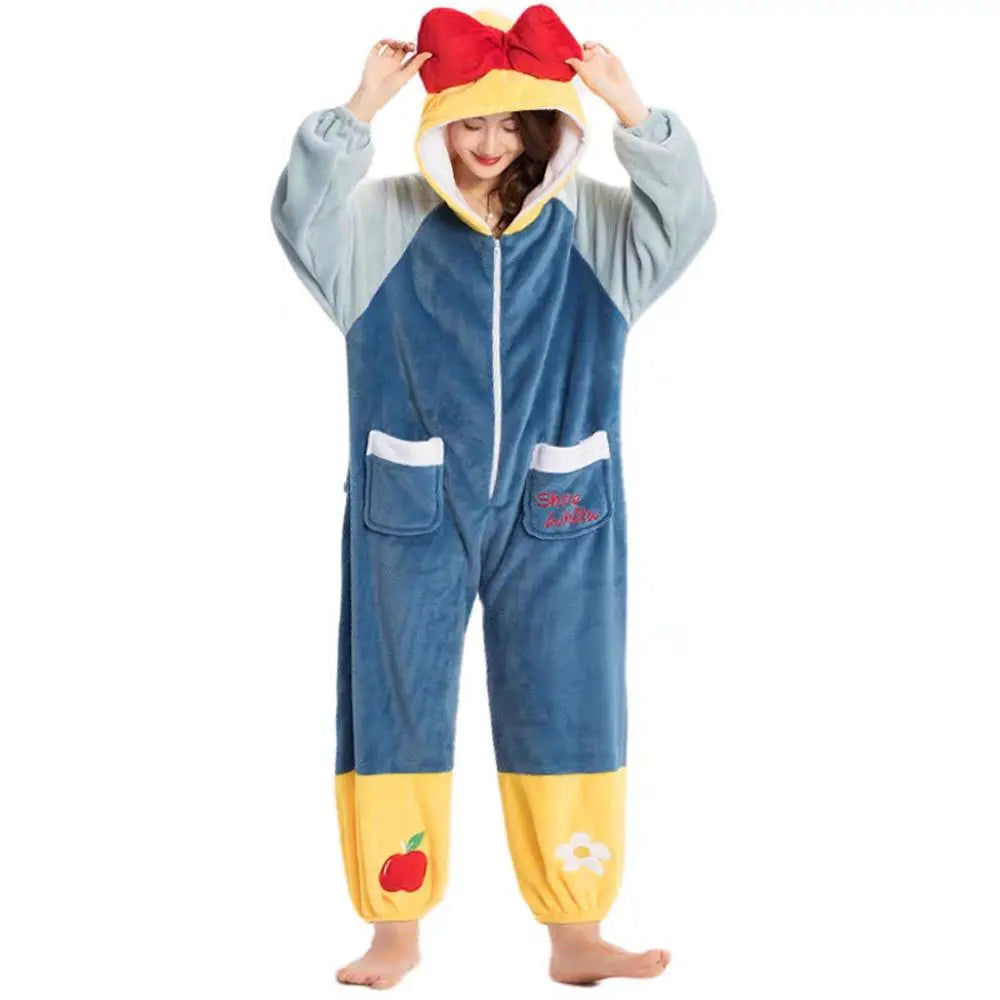 Snow White Princess Kigurumi Onesie Pajamas for Adults| PajmasBuy