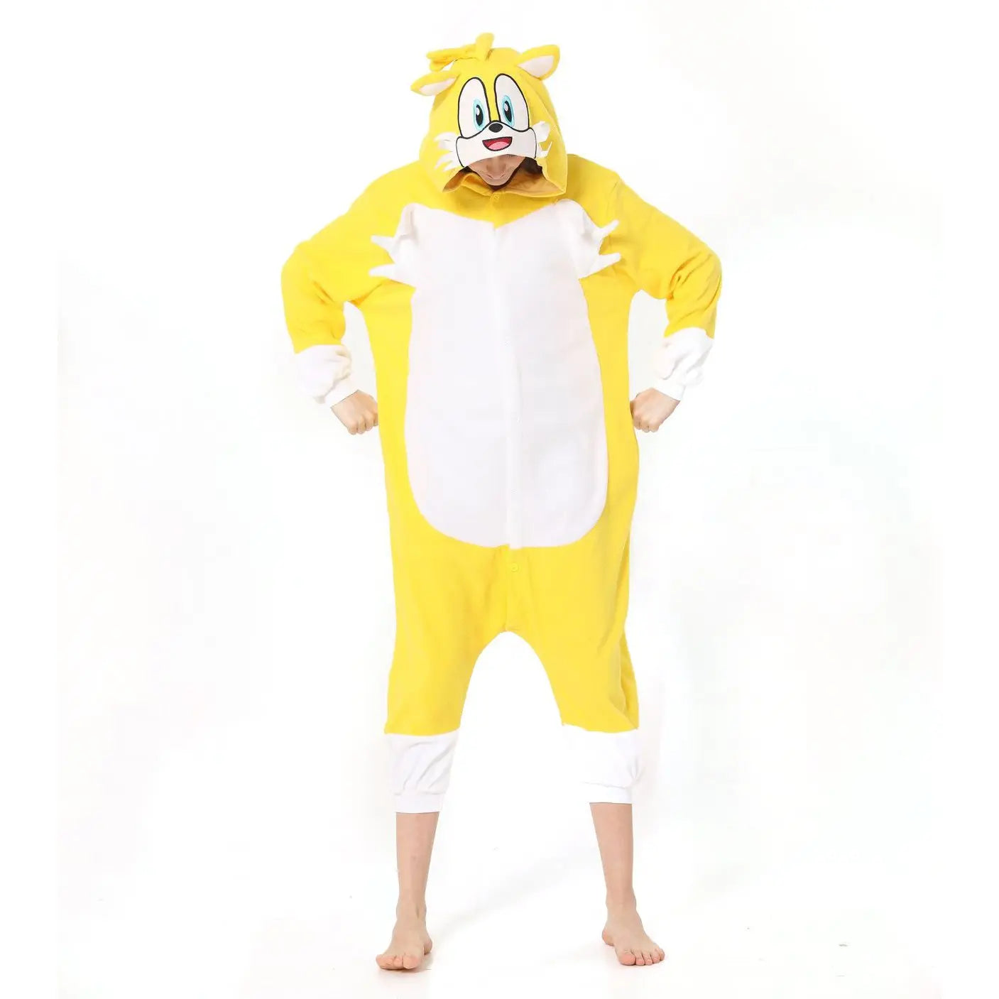 Tails Miles Prower Sonic the Hedgehog kigurumi onesies pajamas for Adults| PajmasBuy