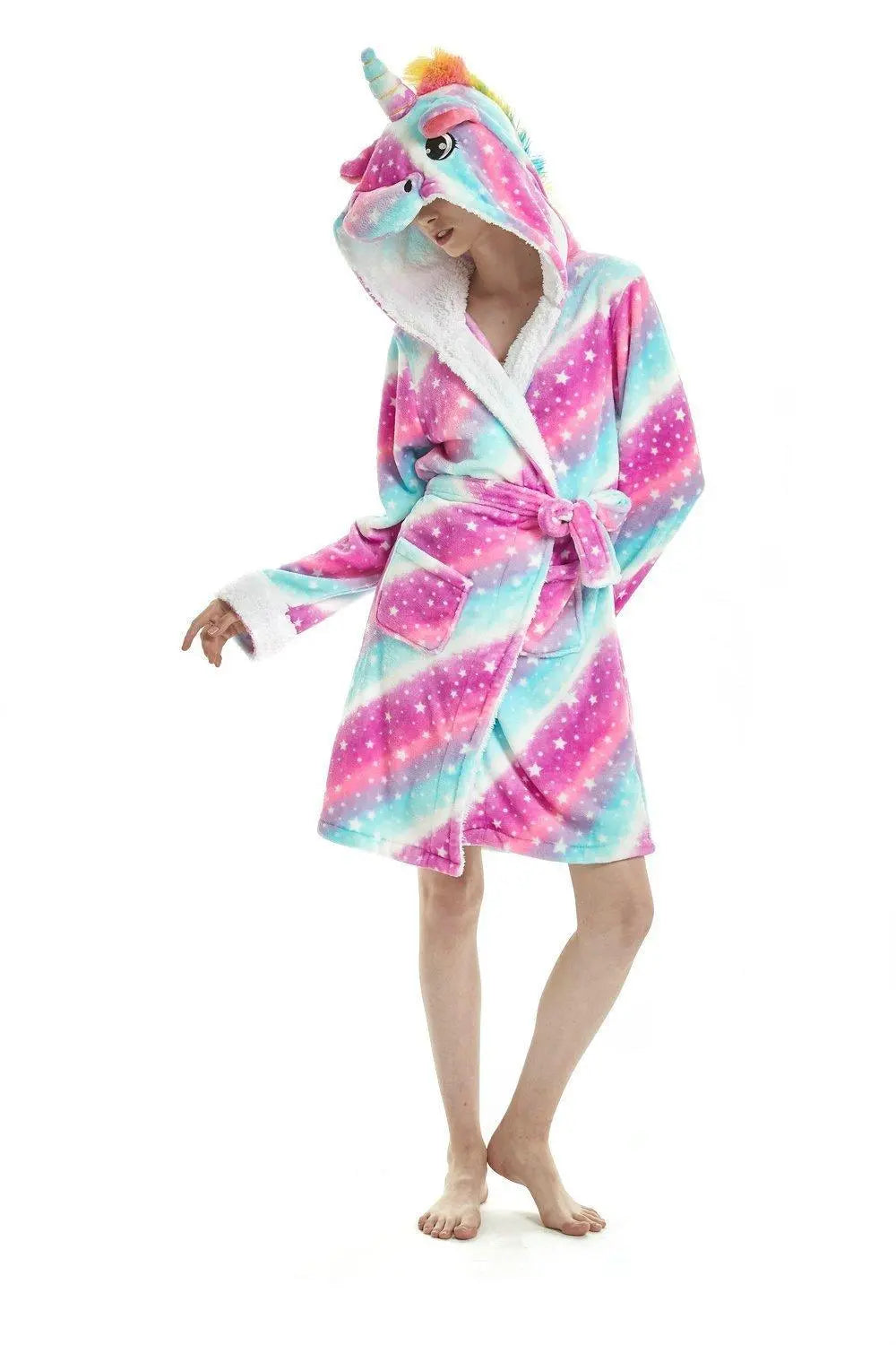 Unicorn Kigurumi Adult Animal Pajamas Softest Bath Robe - Pajamasbuy