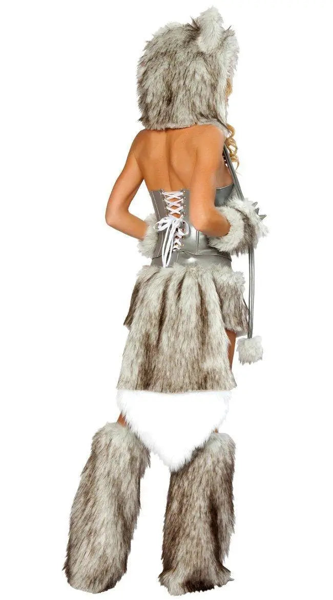 Women Catwoman Faux fur Halloween Costume Cosplay Fancy Dress - Pajamasbuy