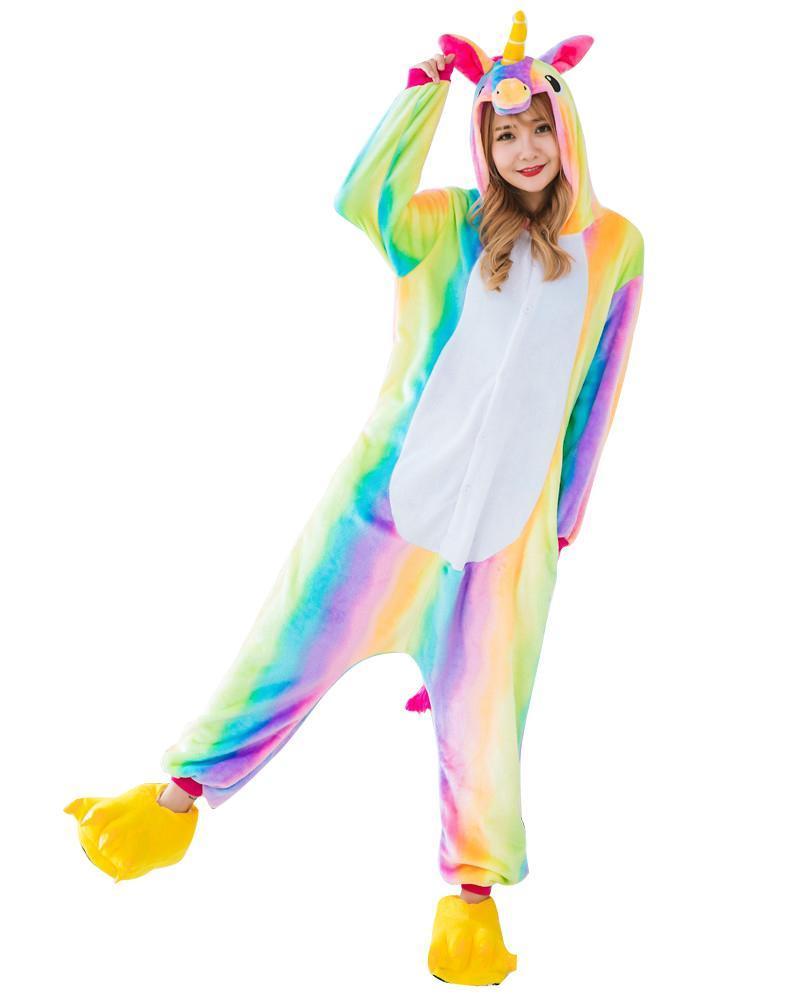 BuyAdult Animal Unicorn Onesies Kigurumi Hoodie Costume Pajamas Now Cheaper With 3 - 5 Days Ship - PajamasBuy