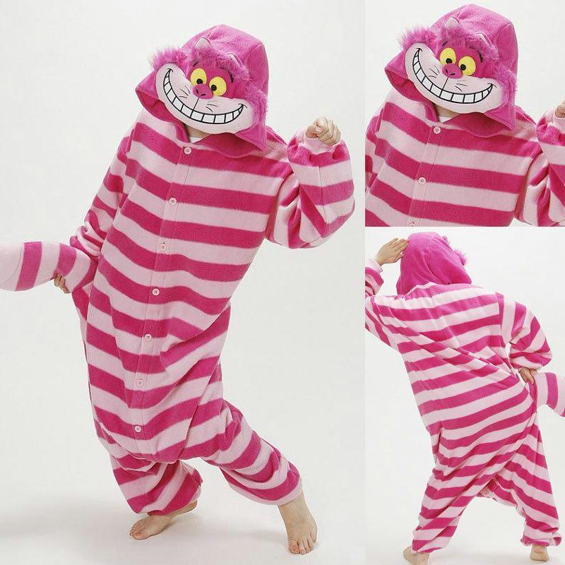 BuyAdult Cheshire Cat Onesies Hoodie Kigurumi Pajamas Costumes Now Cheaper With 3 - 5 Days Ship - PajamasBuy