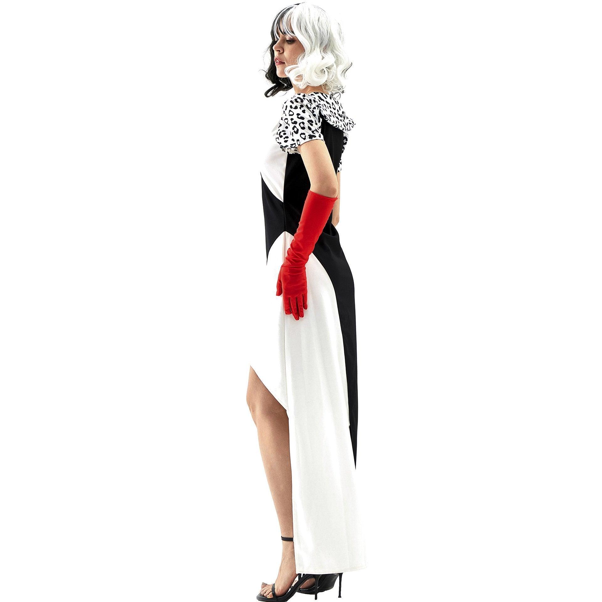 Adult Cruella Duster Stage Costume Dress Halloween Women - Pajamasbuy