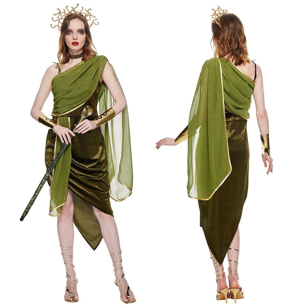 BuyAdult Medusa Costume Halloween Cosplay Outfit for Bar Parties and Performances Now Cheaper With 3 - 5 Days Ship - PajamasBuy