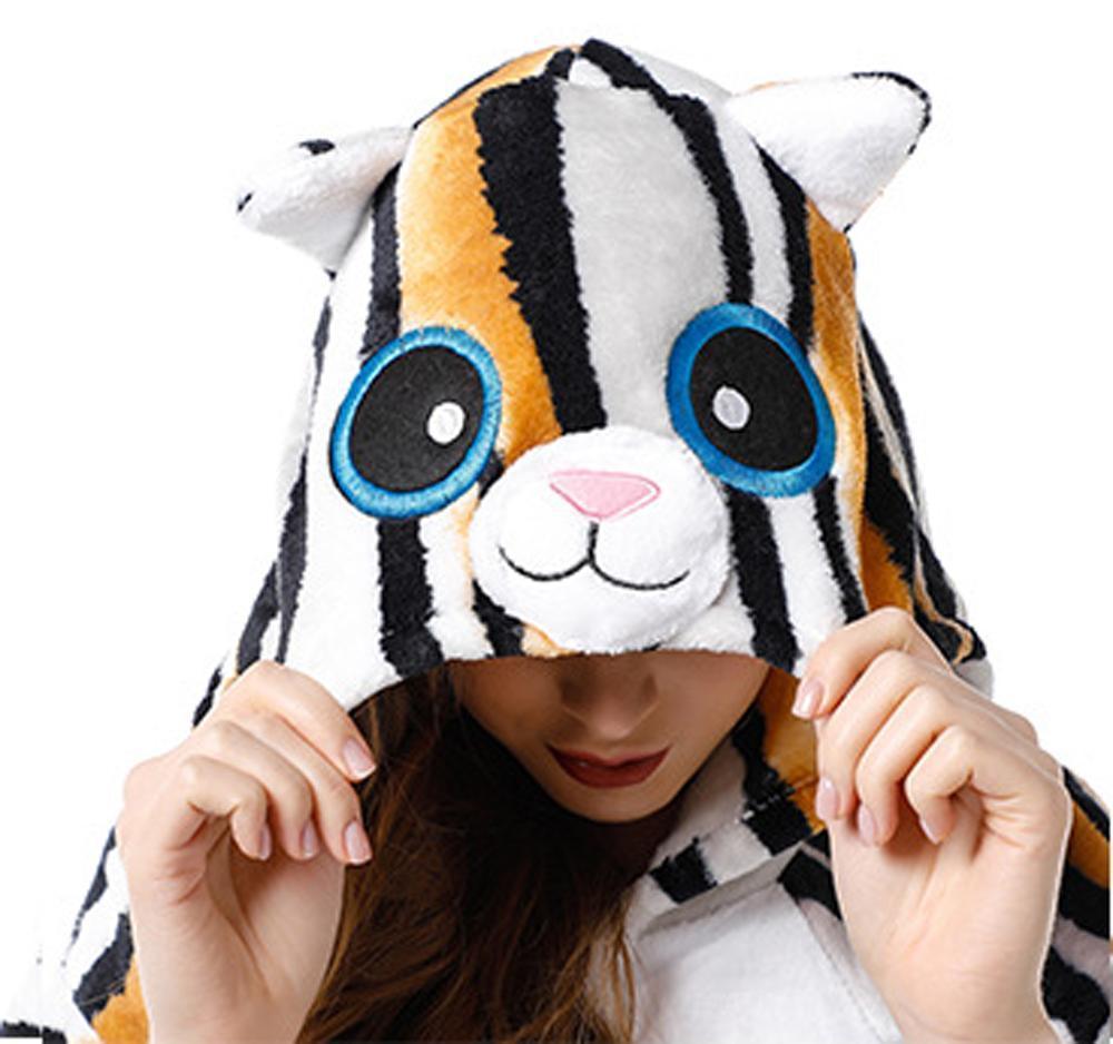 Adult New Tiger cat Kigurumi Onesies Pajamas Costume - Pajamasbuy