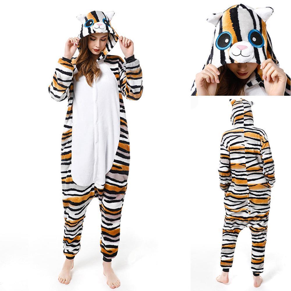 BuyAdult New Tiger cat Kigurumi Onesies Pajamas Costume Now Cheaper With 3 - 5 Days Ship - PajamasBuy