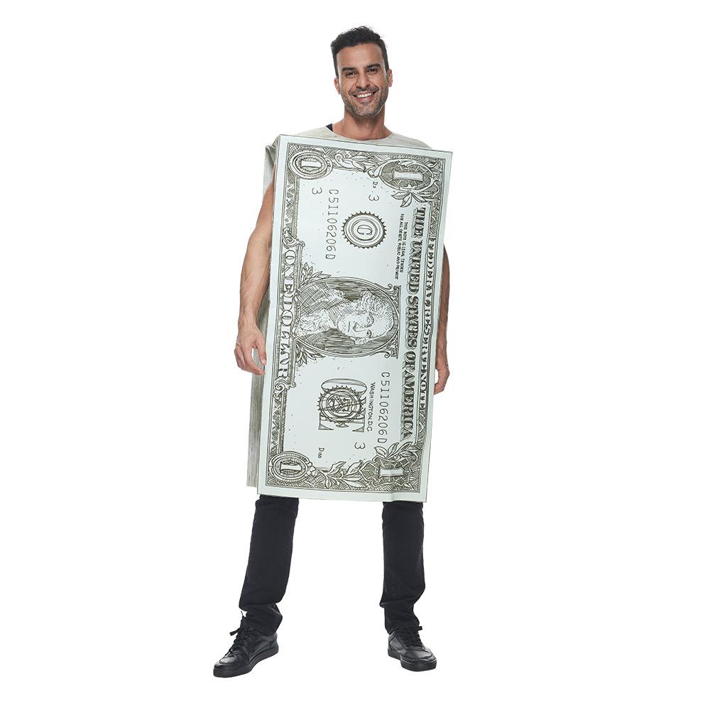 BuyAdult Spoof Money Funny Novelty Halloween Cosplay Costume Now Cheaper With 3 - 5 Days Ship - PajamasBuy