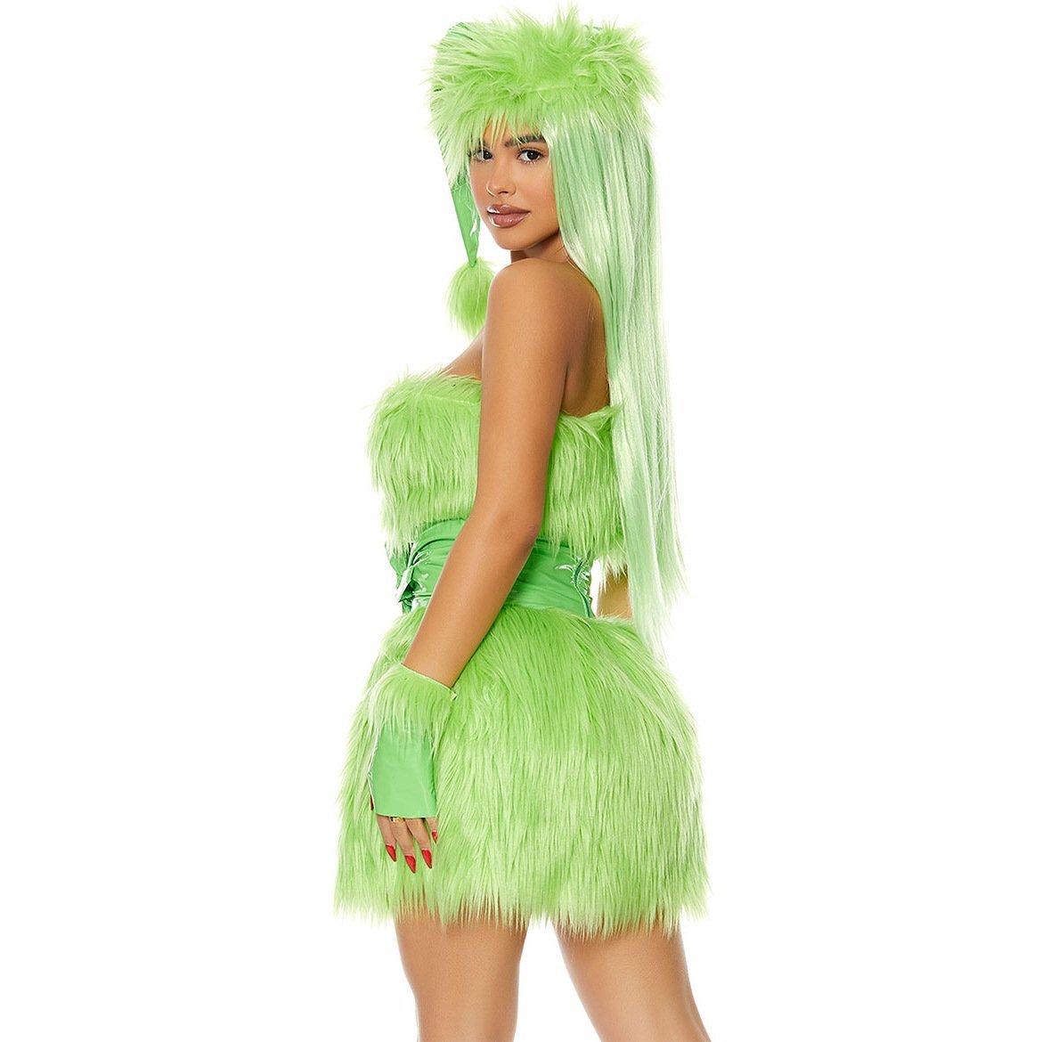 BuyAdult The Grinch Costume Dress with Gloves for Halloween Christmas Now Cheaper With 3 - 5 Days Ship - PajamasBuy