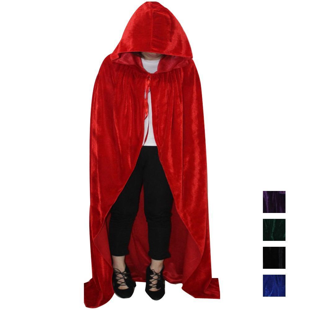 BuyAdult Unisex Hooded Robe Long Cloak Cape Halloween Costume Now Cheaper With 3 - 5 Days Ship - PajamasBuy