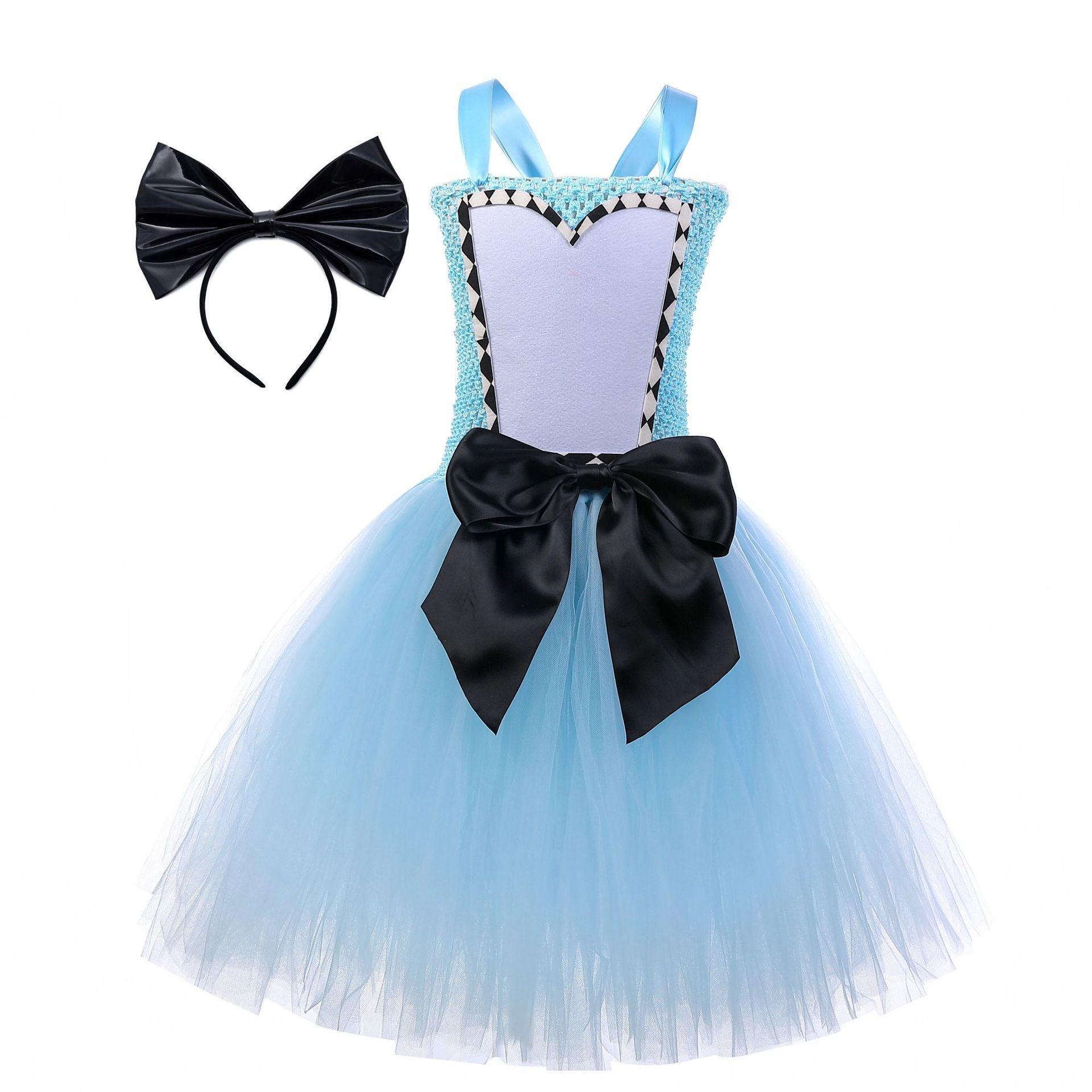 Alice in Wonderland Alice Princess Costume Kids Girls Cosplay Party Tutu Dress Halloween - Pajamasbuy