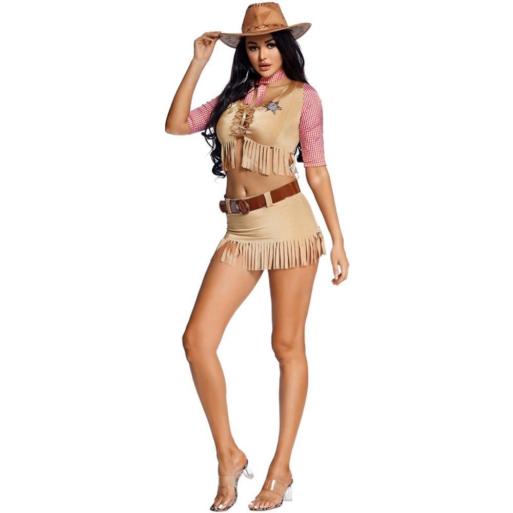 American Western pioneer cowboy Halloween Costume - Pajamasbuy